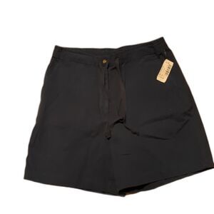 L.L. Bean Women's High Waist Shorts - Dark Gray